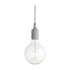 Candeeiro de Suspensão E27 com Canopy Light Grey